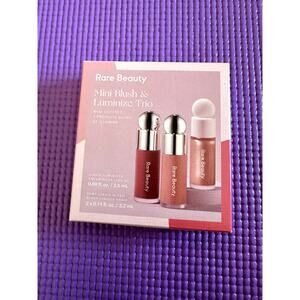 Rare Beauty by Selena Gomez Mini Blush & Luminize Trio Set of 3 New makeup